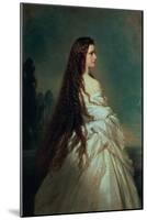 Elizabeth of Bavaria (1837-98), Wife of Emperor Franz Joseph I of Austria (1830-1916)-Franz Xaver Winterhalter-Mounted Giclee Print