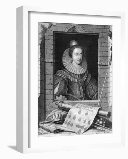 Elizabeth of Bohemia, C1700-1750-George Vertue-Framed Giclee Print