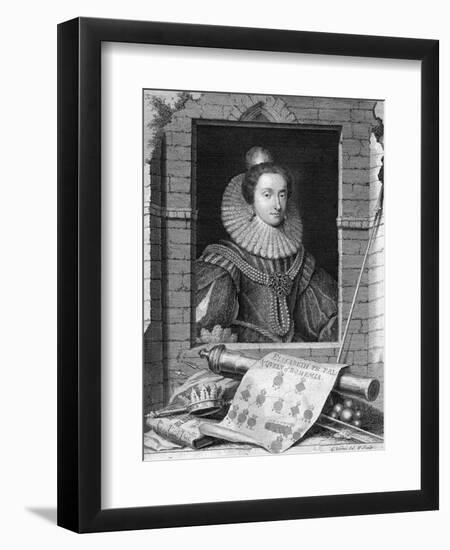 Elizabeth of Bohemia, C1700-1750-George Vertue-Framed Giclee Print