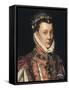 Elizabeth of Valois-Alonso Sanchez Coello-Framed Stretched Canvas