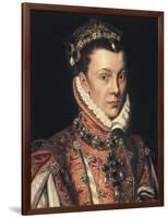 Elizabeth of Valois-Alonso Sanchez Coello-Framed Art Print