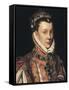 Elizabeth of Valois-Alonso Sanchez Coello-Framed Stretched Canvas