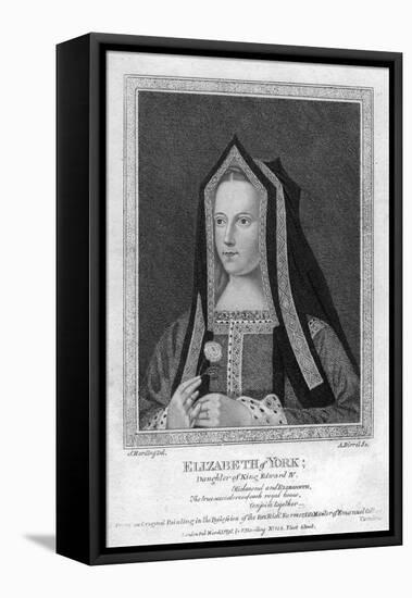 Elizabeth of York, Queen Consort of King Henry VII-A Birrell-Framed Stretched Canvas