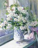Roses on a Window Sill-Elizabeth Parsons-Stretched Canvas