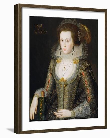 Elizabeth Poulett, 1616-Robert Peake-Framed Giclee Print