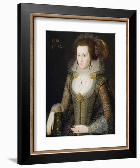 Elizabeth Poulett, 1616-Robert Peake-Framed Giclee Print