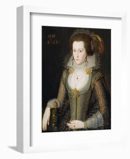 Elizabeth Poulett, 1616-Robert Peake-Framed Giclee Print