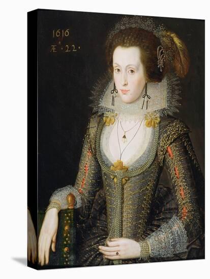 Elizabeth Poulett, 1616-Robert Peake-Stretched Canvas