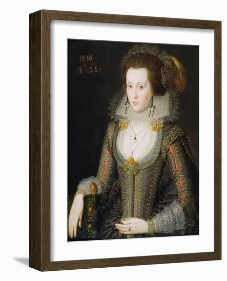 Elizabeth Poulett, 1616-Robert Peake-Framed Giclee Print