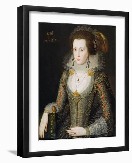 Elizabeth Poulett, 1616-Robert Peake-Framed Giclee Print