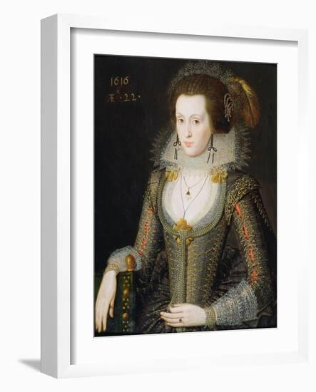 Elizabeth Poulett, 1616-Robert Peake-Framed Giclee Print