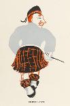 Sir Harry Lauder, Scottish Music-Hall Entertainer-Elizabeth Pyke-Framed Art Print