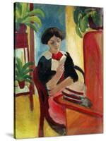 Elizabeth Reading-Auguste Macke-Stretched Canvas