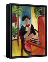 Elizabeth Reading-Auguste Macke-Framed Stretched Canvas