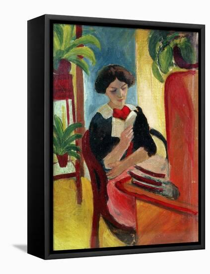 Elizabeth Reading-Auguste Macke-Framed Stretched Canvas