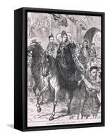 Elizabeth's Public Entry into London 1559-Charles Ricketts-Framed Stretched Canvas