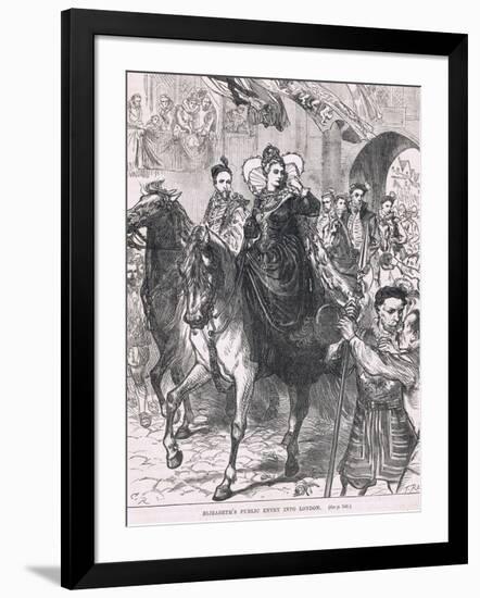 Elizabeth's Public Entry into London 1559-Charles Ricketts-Framed Giclee Print