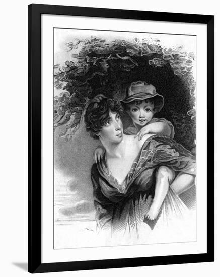 Elizabeth Sheridan-John Hoppner-Framed Art Print