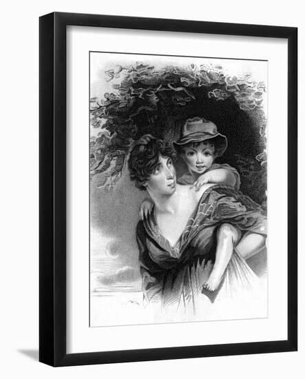 Elizabeth Sheridan-John Hoppner-Framed Art Print