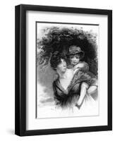 Elizabeth Sheridan-John Hoppner-Framed Art Print