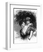 Elizabeth Sheridan-John Hoppner-Framed Art Print