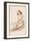 Elizabeth Siddal, Seated on the Ground-Dante Gabriel Charles Rossetti-Framed Giclee Print