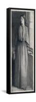 Elizabeth Siddal Standing at a Window-Dante Gabriel Charles Rossetti-Framed Stretched Canvas