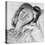 Elizabeth Siddal - wife-Dante Gabriel Rossetti-Stretched Canvas