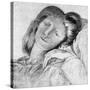 Elizabeth Siddal - wife-Dante Gabriel Rossetti-Stretched Canvas