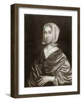 Elizabeth Steward, Mother of Oliver Cromwell, 17th Century-Robert Walker-Framed Giclee Print