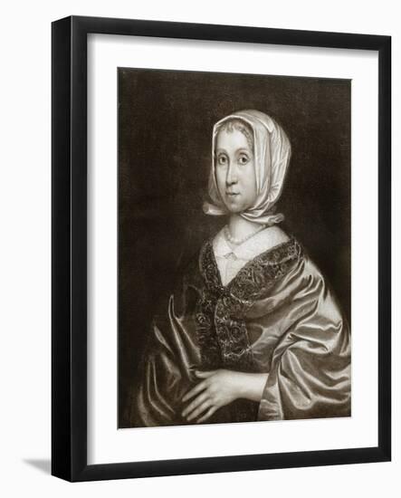 Elizabeth Steward, Mother of Oliver Cromwell, 17th Century-Robert Walker-Framed Giclee Print