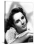 ELIZABETH TAYLOR 1944 (b/w photo)-null-Stretched Canvas