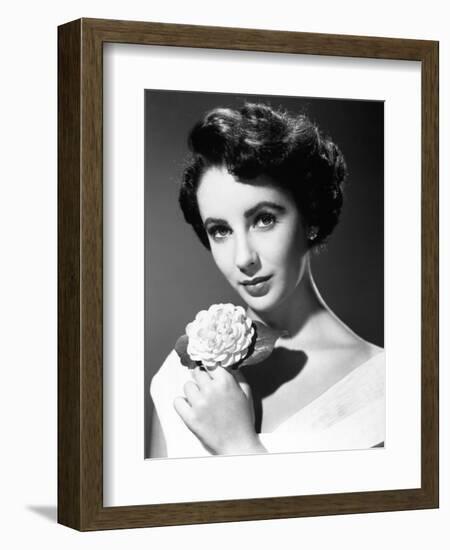 Elizabeth Taylor, 1949-null-Framed Photographic Print