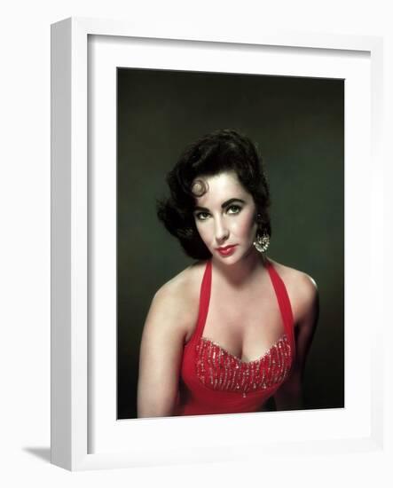 Elizabeth Taylor 1953-null-Framed Photo