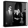 Elizabeth Taylor and Her Husband Richard Burton at a Party-Therese Begoin-Framed Stretched Canvas