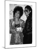 Elizabeth Taylor and Michael Jackson-null-Mounted Art Print