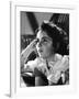 ELIZABETH TAYLOR (b/w photo)-null-Framed Photo