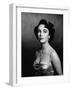 Elizabeth Taylor (b/w photo)-null-Framed Photo