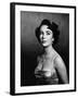 Elizabeth Taylor (b/w photo)-null-Framed Photo