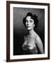 Elizabeth Taylor (b/w photo)-null-Framed Photo