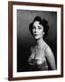 Elizabeth Taylor (b/w photo)-null-Framed Photo