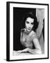 Elizabeth Taylor (b/w photo)-null-Framed Photo