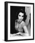 Elizabeth Taylor (b/w photo)-null-Framed Photo