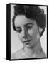 Elizabeth Taylor British-Born Actress, Star of Numerous American Films-null-Framed Stretched Canvas