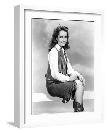 Elizabeth Taylor　直筆サインと白黒ポートレート写真 ELIZABETH TAYLOR Autograph 1954 8X10 Glossy Photo VIOLET INK