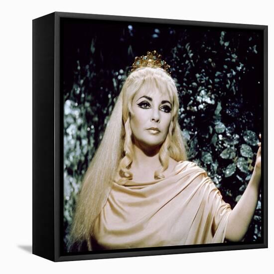 Elizabeth Taylor DOCTOR FAUSTUS, 1967 directed by RICHARD BURTON AND NEVILL COGHI (photo)-null-Framed Stretched Canvas