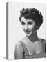 ELIZABETH TAYLOR early 50'S (b/w photo)-null-Stretched Canvas