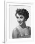 ELIZABETH TAYLOR early 50'S (b/w photo)-null-Framed Photo