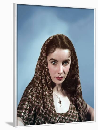 ELIZABETH TAYLOR early 50'S (photo)-null-Framed Photo