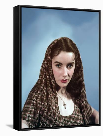 ELIZABETH TAYLOR early 50'S (photo)-null-Framed Stretched Canvas